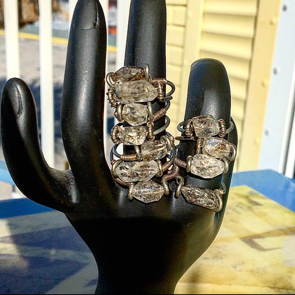 New Inventory of Herkimer Diamond Ring Stacks!! - Picture 9 of 9